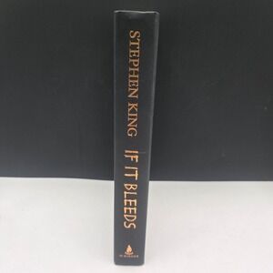 Stephen King If It Bleeds Hardcover Book 2020 Scribner First Edition Black Gold